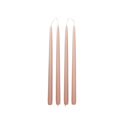 Broste Candle Taper Set Of 4 - Peach Pink